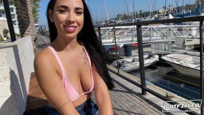 Giving Gaby Ortega Italian cream - busty Latina Gaby ortega outdoor marina hookup reality on coonylatina.com