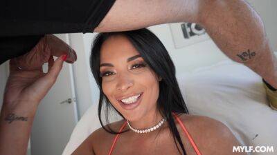Latina nympho knows exactly what she wants on those lips after this fuck play ends on coonylatina.com