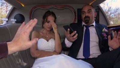 Latina bride fucks with her father-in-law in the back of the limo on coonylatina.com