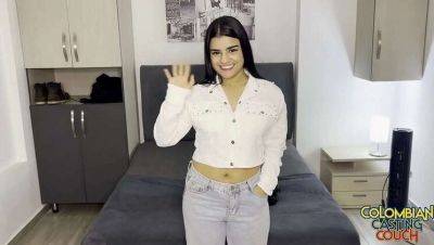 18-Year-Old Latina Virgin Experiences Her First Creampie in a Explicit Casting Couch Encounter on coonylatina.com
